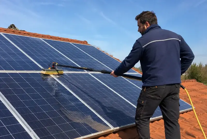 Nettoyage et entretien de panneaux solaires à Bédoin
