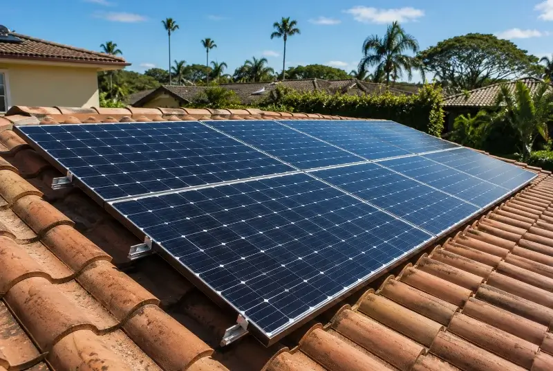 Installation de panneaux solaires à Bédoin
